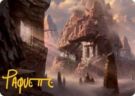 Magic: The Gathering MTG Single Mountain (277) Art Card (Gold-Stamped Signature) [Dungeons & Dragons: Adventures in the Forgotten Realms Art Series]