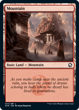 Magic: The Gathering MTG Single Mountain (277) [Dungeons & Dragons: Adventures in the Forgotten Realms]