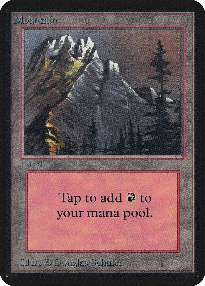 Magic: The Gathering MTG Single Mountain (292) [Limited Edition Alpha]