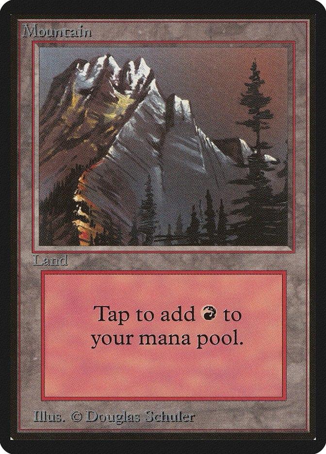 Magic: The Gathering MTG Single Mountain (297) [Limited Edition Beta]