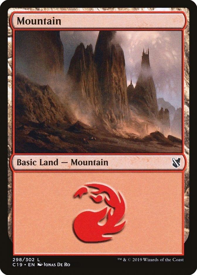 Magic: The Gathering MTG Single Mountain (298) [Commander 2019]