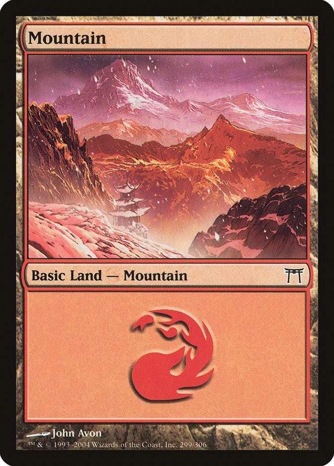 Magic: The Gathering MTG Single Mountain (299) [Champions of Kamigawa]