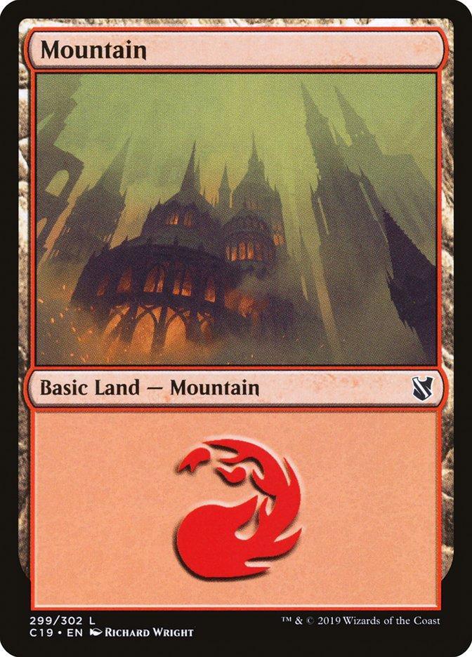Magic: The Gathering MTG Single Mountain (299) [Commander 2019]