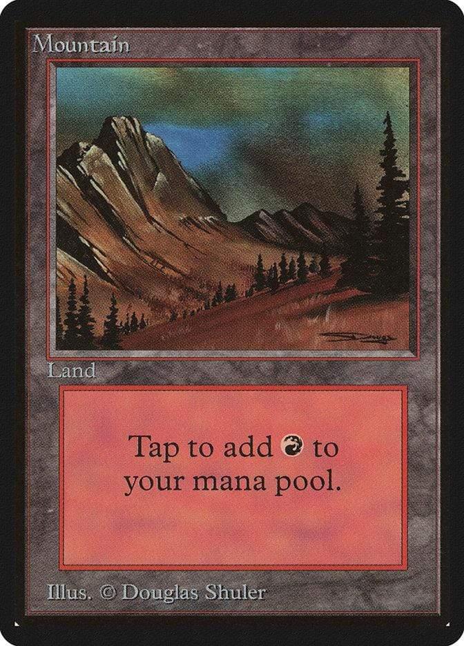 Magic: The Gathering MTG Single Mountain (299) [Limited Edition Beta]