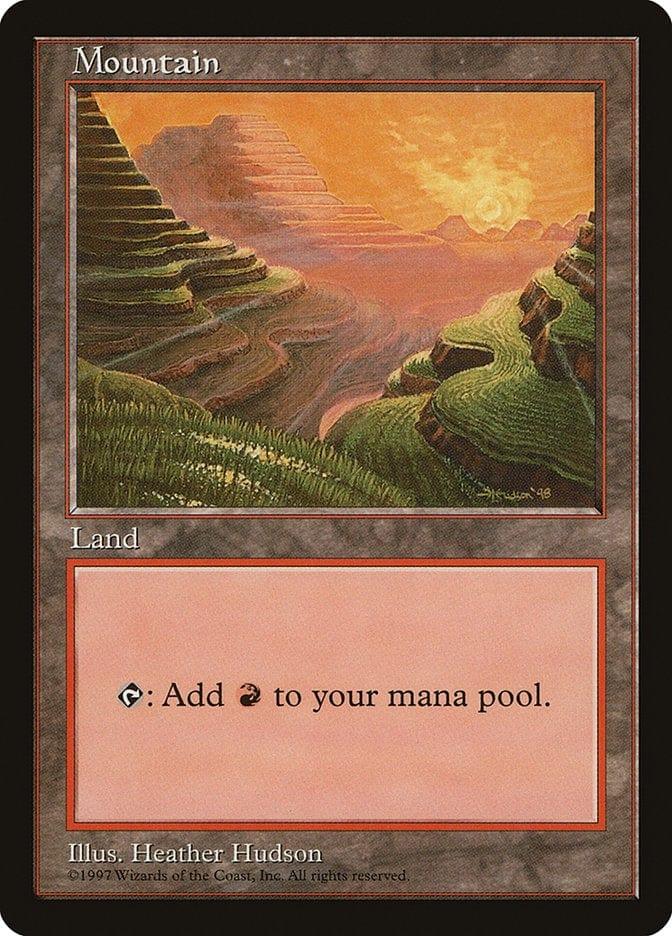 Magic: The Gathering MTG Single Mountain (3) [Asia Pacific Land Program]