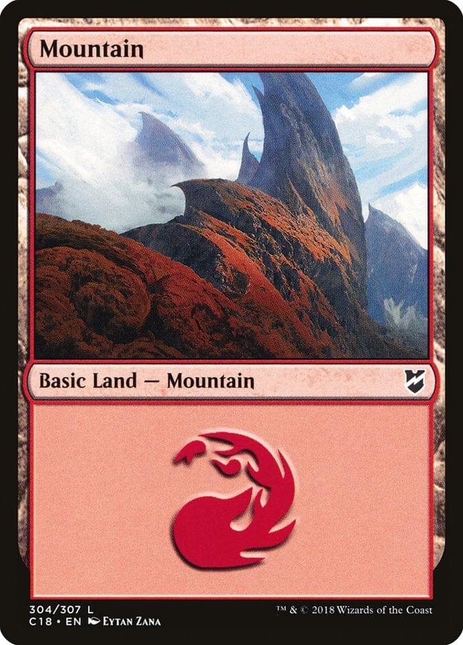 Magic: The Gathering MTG Single Mountain (304) [Commander 2018]