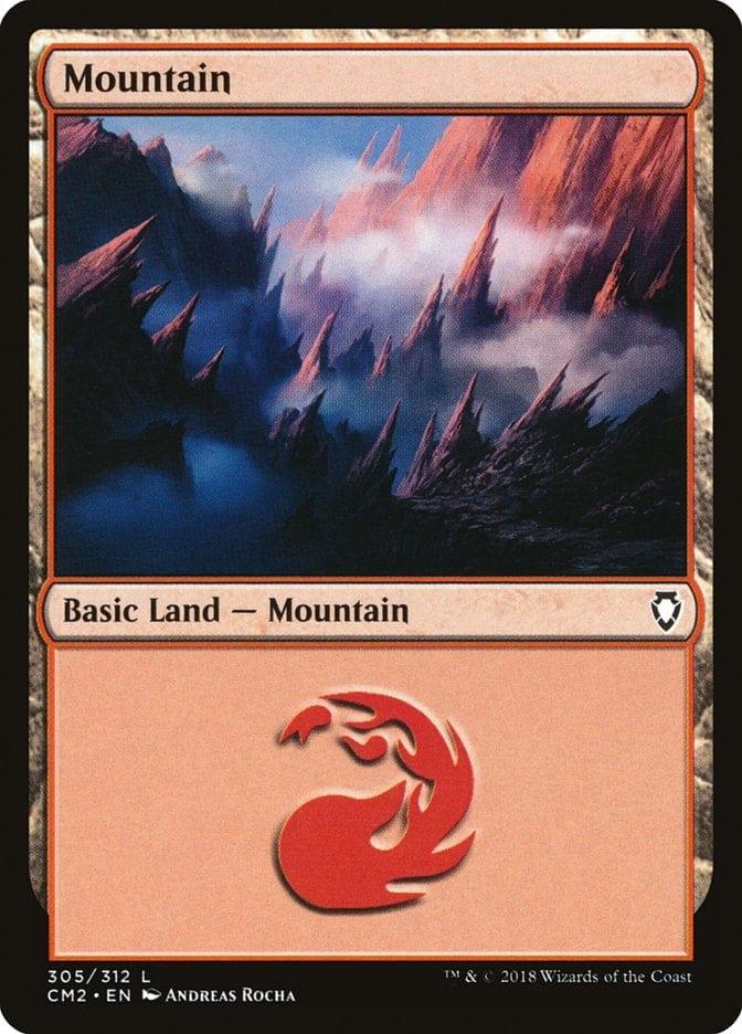 Magic: The Gathering MTG Single Mountain (305) [Commander Anthology Volume II]