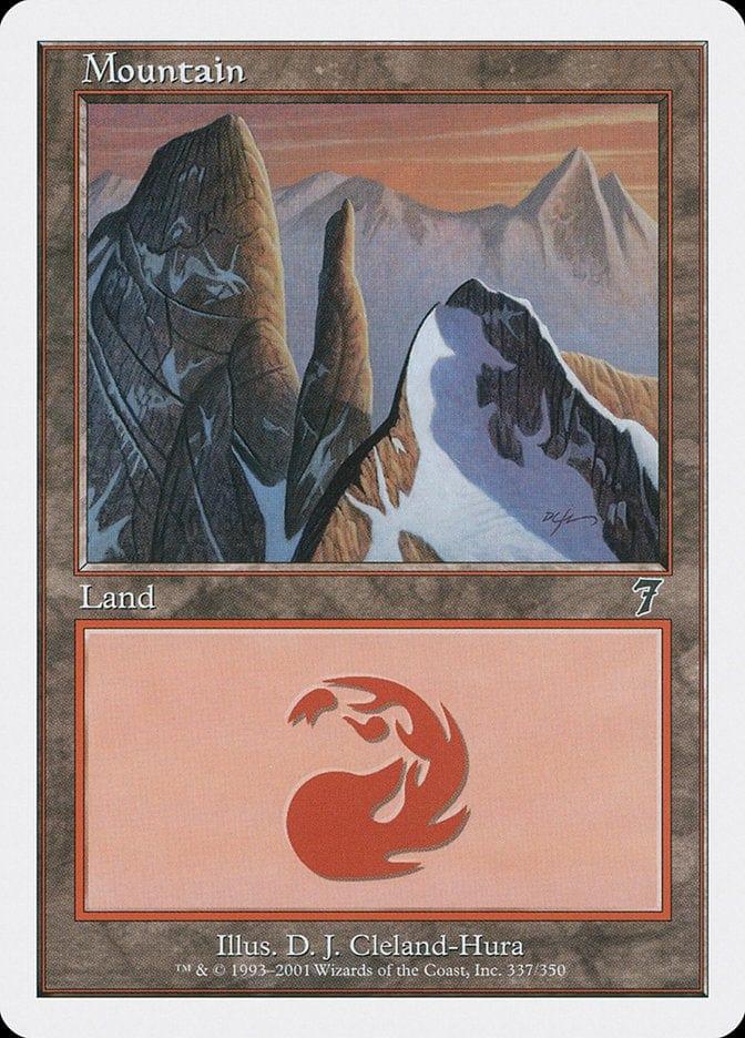 Magic: The Gathering MTG Single Mountain (337) [Seventh Edition]