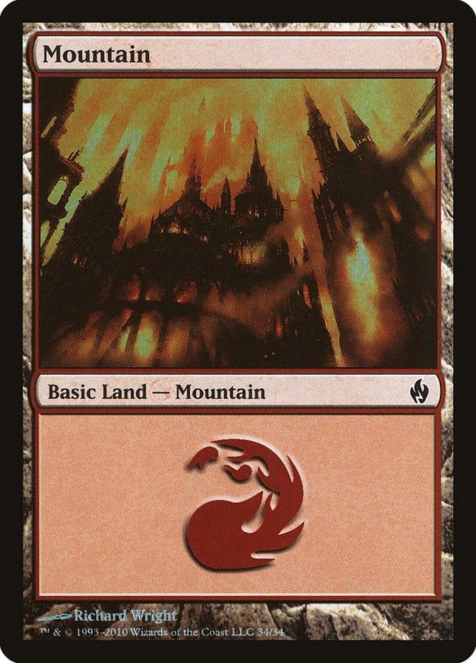 Magic: The Gathering MTG Single Mountain (34) [Premium Deck Series: Fire and Lightning]