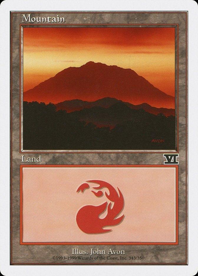 Magic: The Gathering MTG Single Mountain (343) [Classic Sixth Edition]