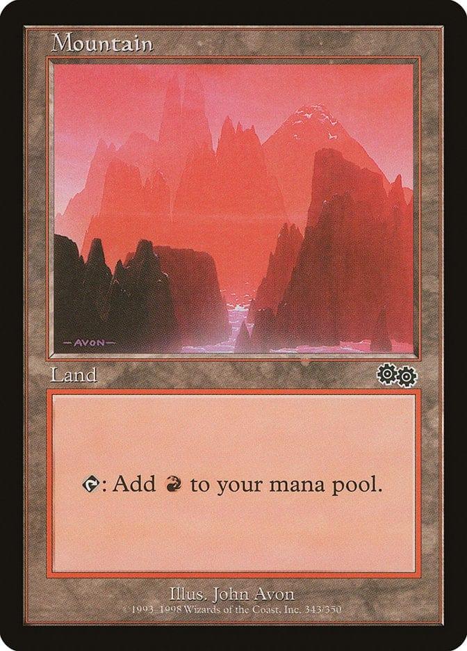 Magic: The Gathering MTG Single Mountain (343) [Urza's Saga]