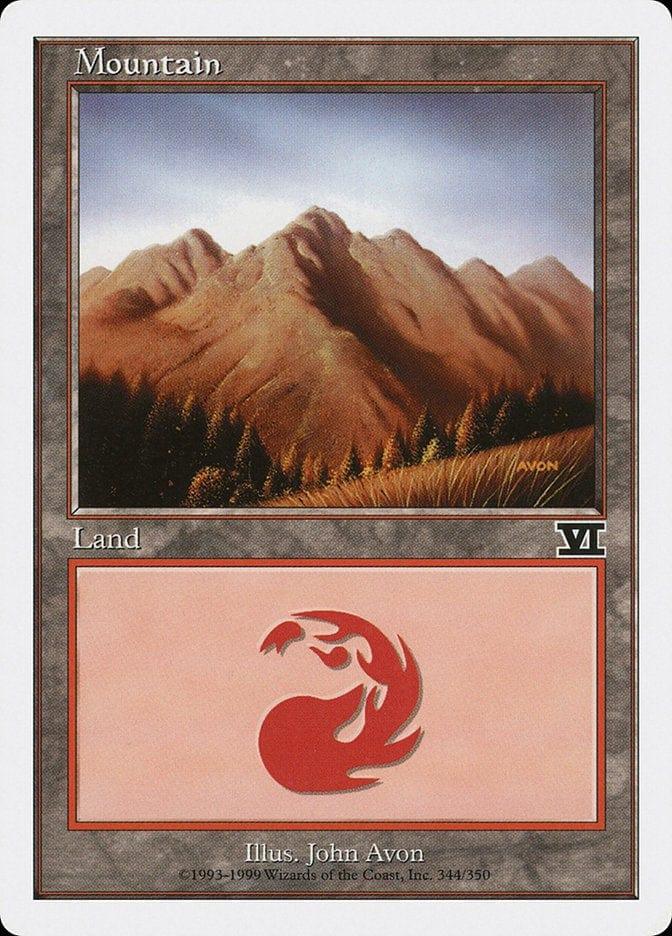 Magic: The Gathering MTG Single Mountain (344) [Classic Sixth Edition]