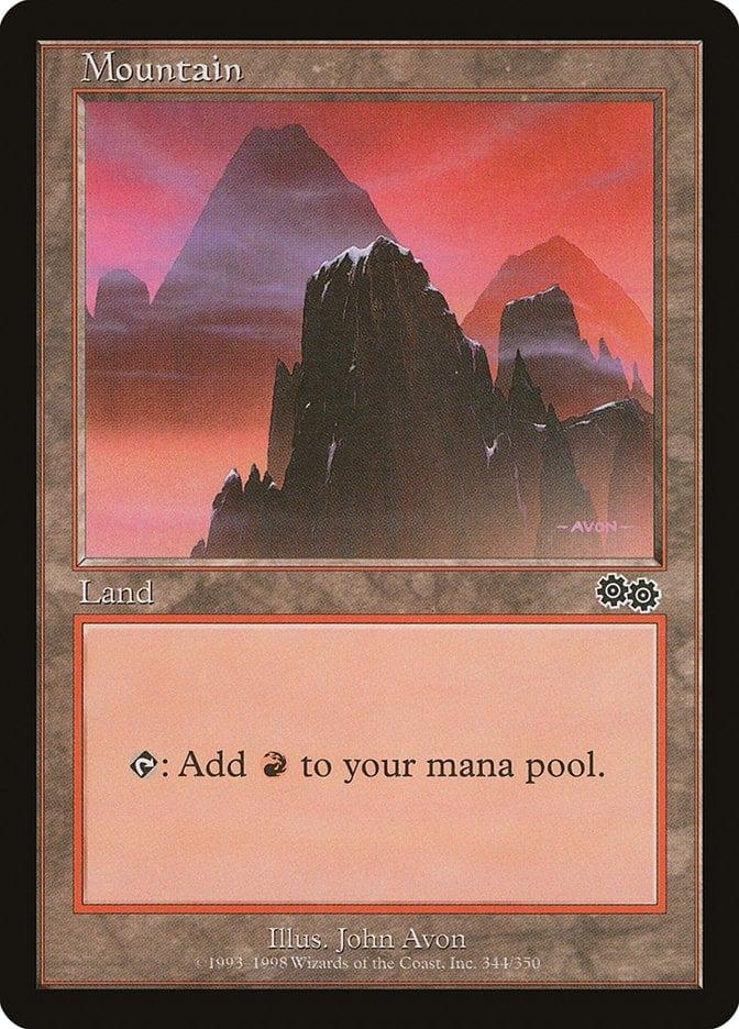 Magic: The Gathering MTG Single Mountain (344) [Urza's Saga]