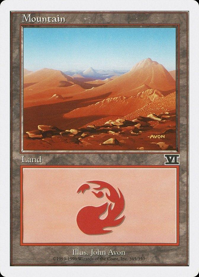 Magic: The Gathering MTG Single Mountain (345) [Classic Sixth Edition]
