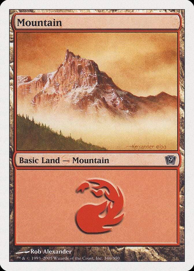 Magic: The Gathering MTG Single Mountain (346) [Ninth Edition]