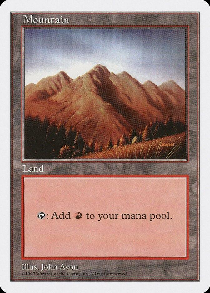 Magic: The Gathering MTG Single Mountain (444) [Fifth Edition]