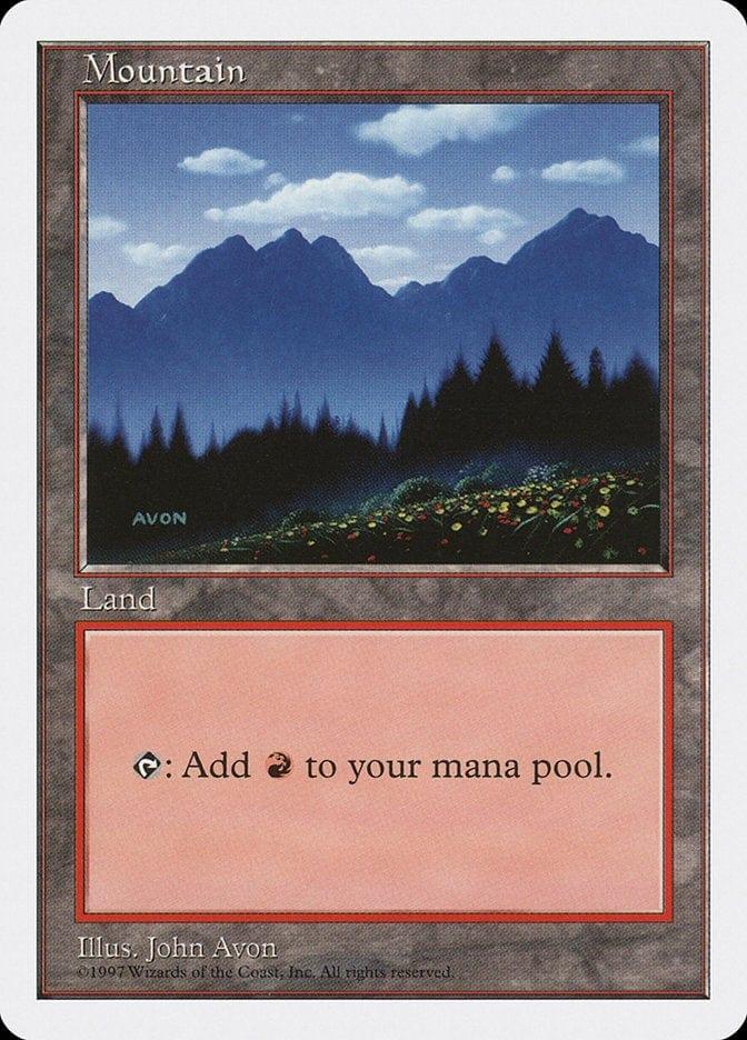 Magic: The Gathering MTG Single Mountain (445) [Fifth Edition]