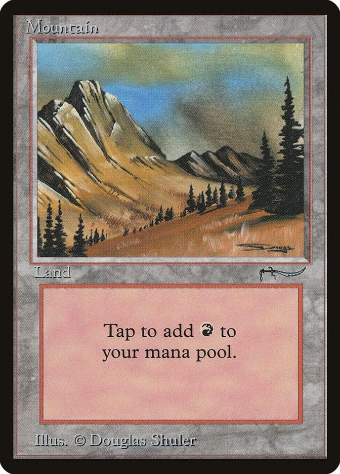 Magic: The Gathering MTG Single Mountain (77) [Arabian Nights]