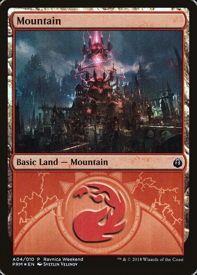 Magic: The Gathering MTG Single Mountain (A04) [Guilds of Ravnica Ravnica Weekend]