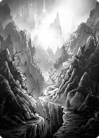 Magic: The Gathering MTG Single Mountain Art Card [Innistrad: Midnight Hunt Art Series]