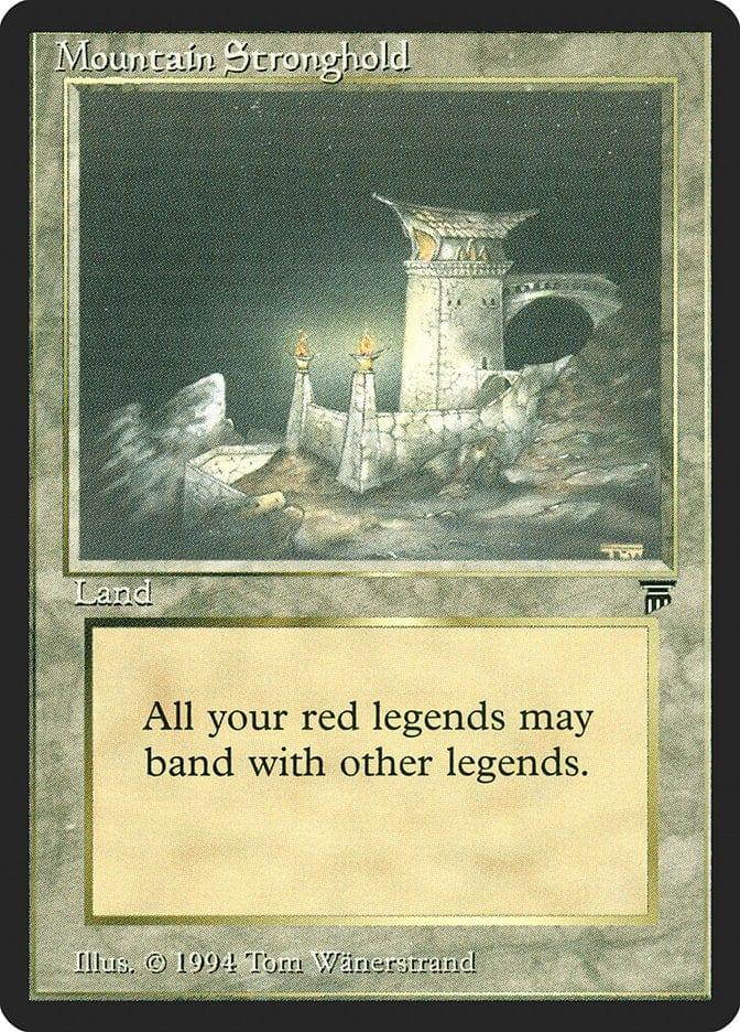 Magic: The Gathering MTG Single Mountain Stronghold [Legends]