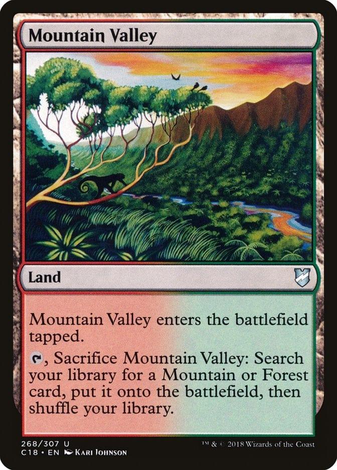 Magic: The Gathering MTG Single Mountain Valley [Commander 2018]
