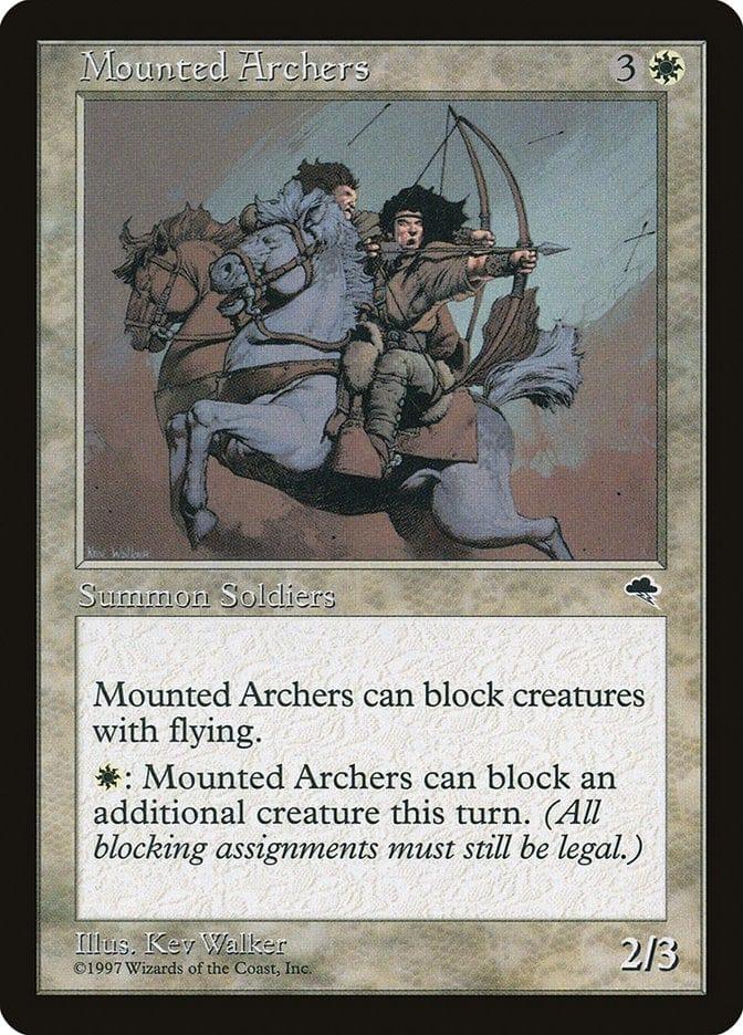 Magic: The Gathering MTG Single Mounted Archers [Tempest]
