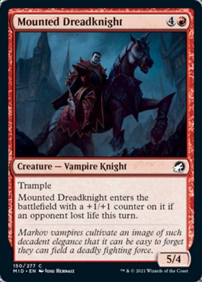 Magic: The Gathering MTG Single Mounted Dreadknight [Innistrad: Midnight Hunt]