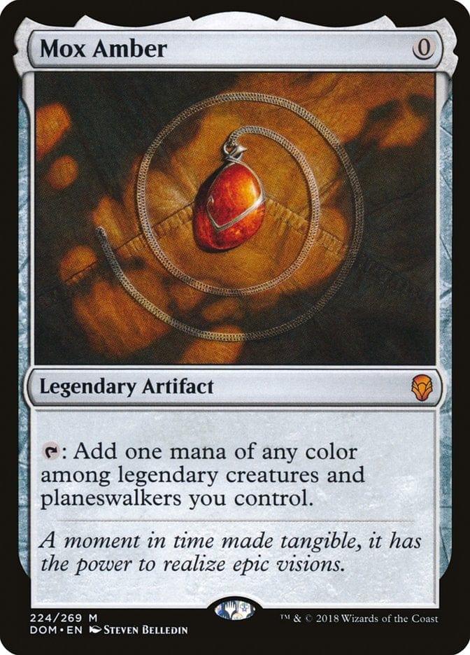 Magic: The Gathering MTG Single Mox Amber [Dominaria]