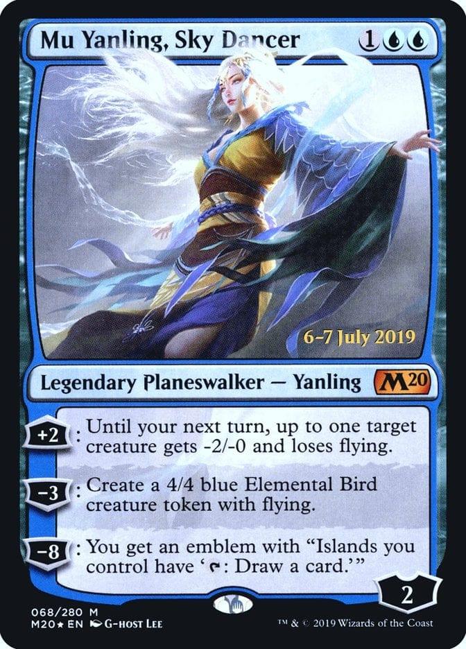 Magic: The Gathering MTG Single Mu Yanling, Sky Dancer  [Core Set 2020 Prerelease Promos]