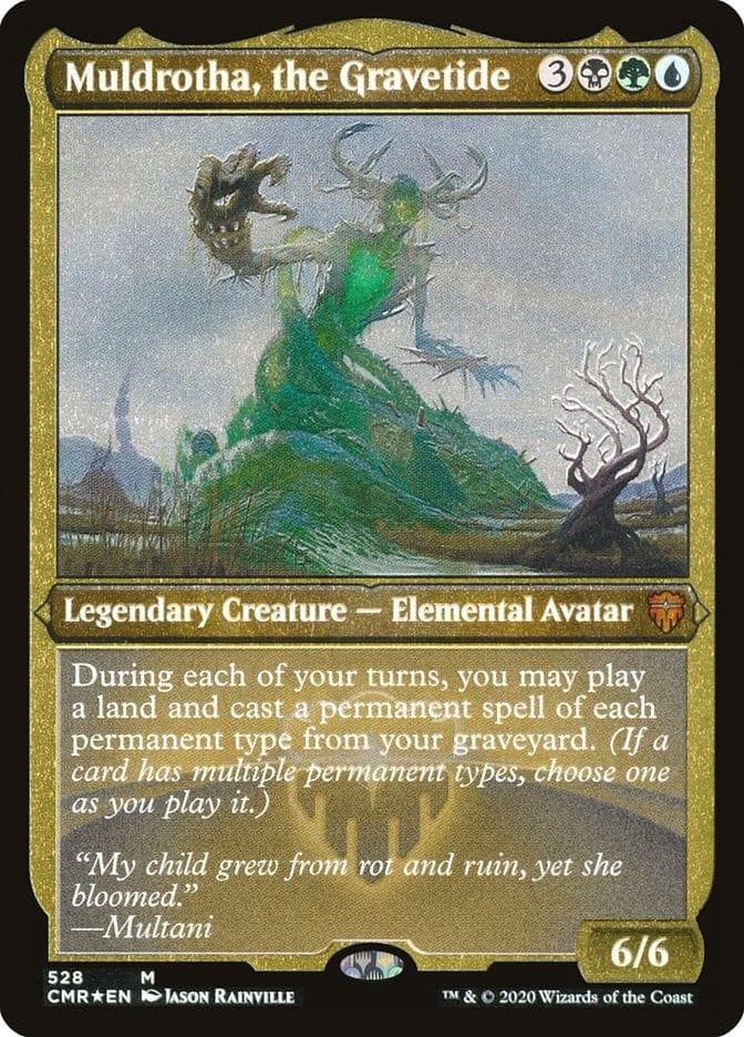 Magic: The Gathering MTG Single Muldrotha, the Gravetide [Commander Legends Etched]