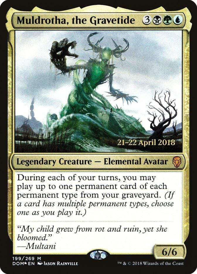 Magic: The Gathering MTG Single Muldrotha, the Gravetide  [Dominaria Prerelease Promos]