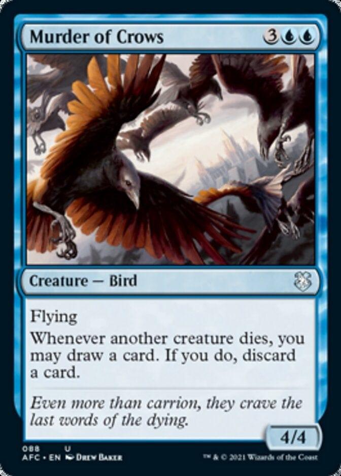 Magic: The Gathering MTG Single Murder of Crows [Dungeons & Dragons: Adventures in the Forgotten Realms Commander]