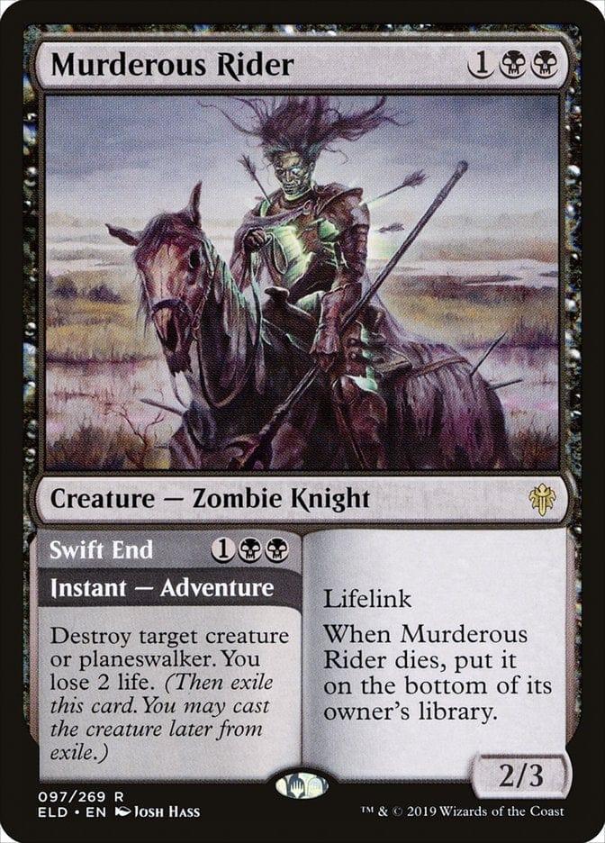 Magic: The Gathering MTG Single Murderous Rider // Swift End [Throne of Eldraine]