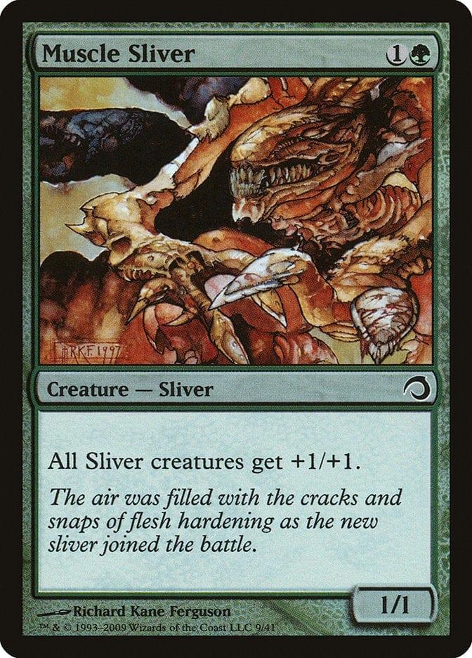 Magic: The Gathering MTG Single Muscle Sliver [Premium Deck Series: Slivers]
