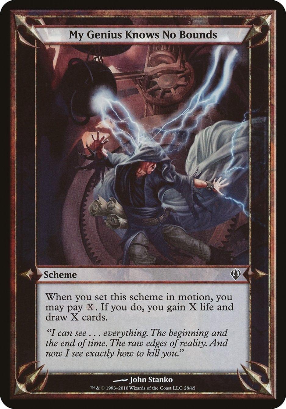 Magic: The Gathering MTG Single My Genius Knows No Bounds (Schemes) [Archenemy Schemes]