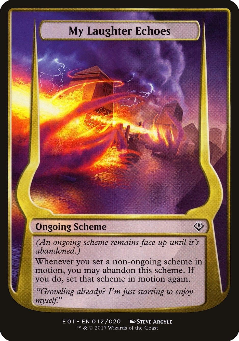 Magic: The Gathering MTG Single My Laughter Echoes (Schemes) [Archenemy: Nicol Bolas Schemes]