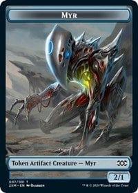 Magic: The Gathering MTG Single Myr (007) // Shapeshifter Double-sided Token [Double Masters]