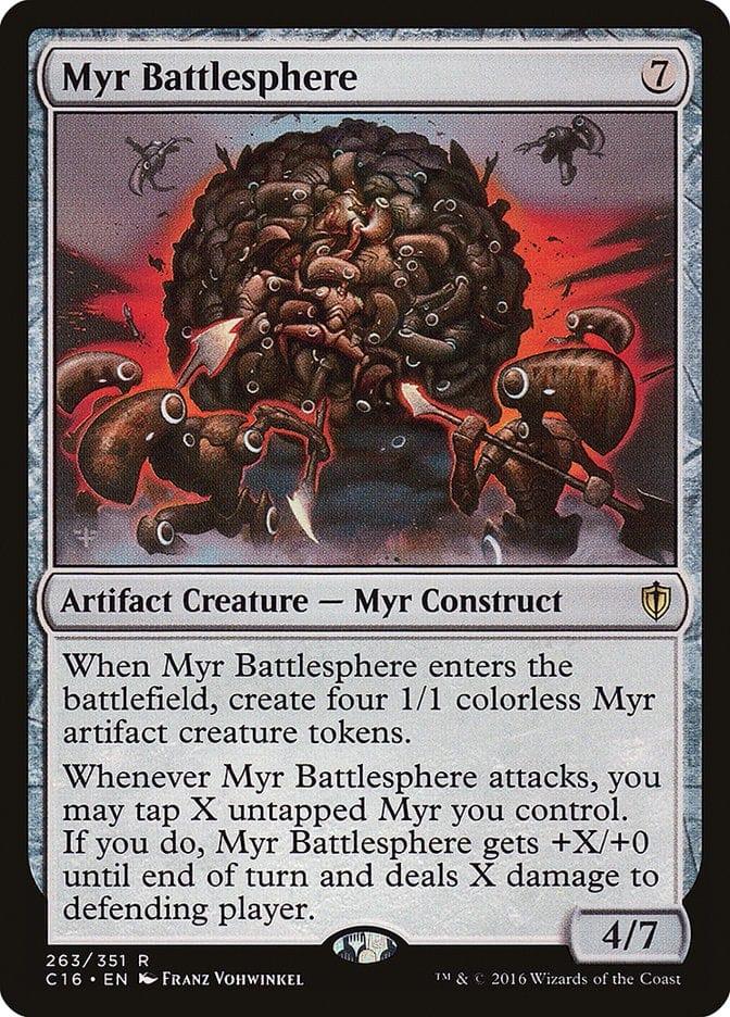Magic: The Gathering MTG Single Myr Battlesphere [Commander 2016]