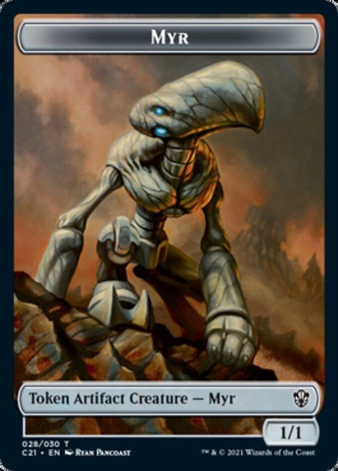 Magic: The Gathering MTG Single Myr // Treasure Token [Commander 2021 Tokens]
