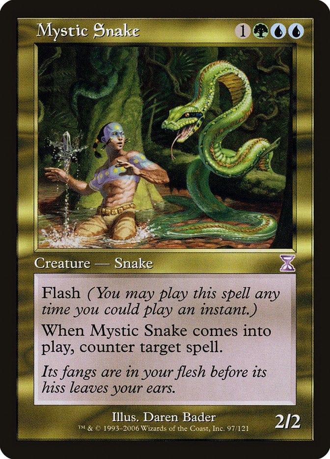 Magic: The Gathering MTG Single Mystic Snake [Time Spiral Timeshifted]