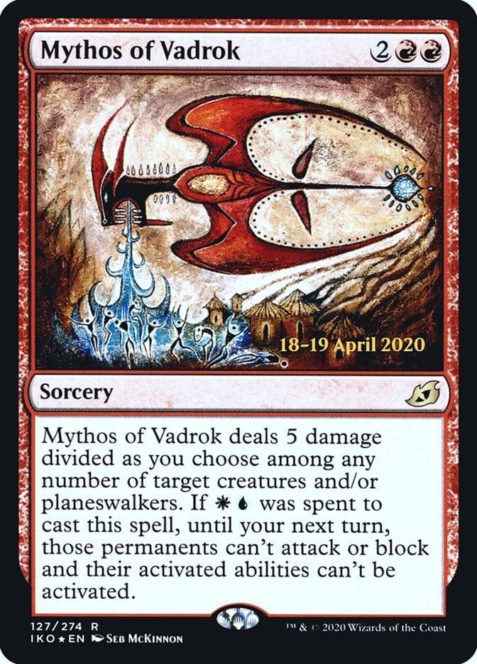 Magic: The Gathering MTG Single Mythos of Vadrok  [Ikoria: Lair of Behemoths Prerelease Promos]