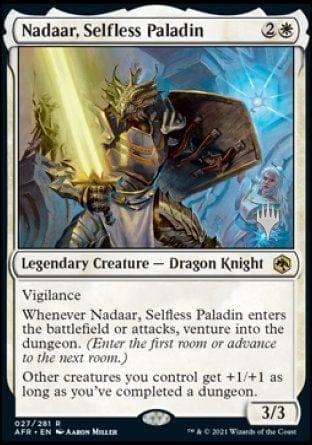Magic: The Gathering MTG Single Nadaar, Selfless Paladin (Promo Pack) [Dungeons & Dragons: Adventures in the Forgotten Realms Promos]