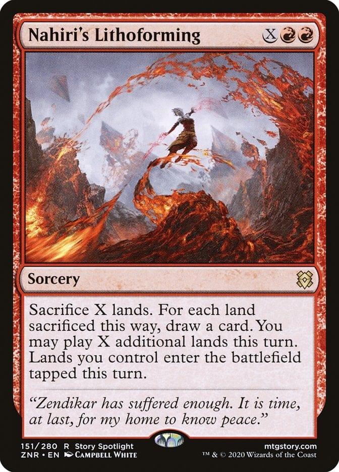 Magic: The Gathering MTG Single Nahiri's Lithoforming [Zendikar Rising]