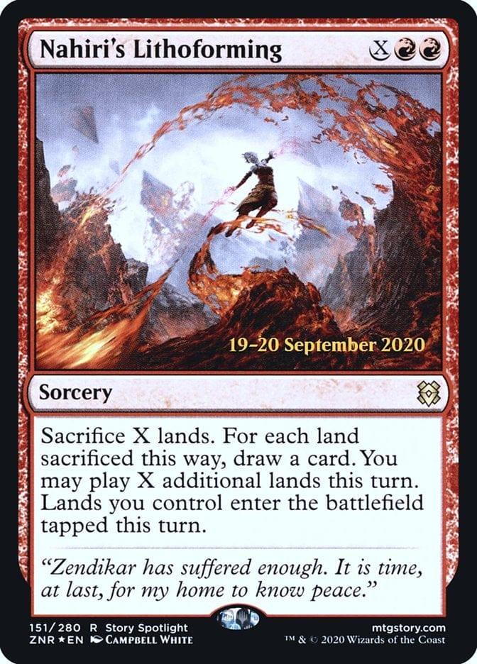 Magic: The Gathering MTG Single Nahiri's Lithoforming [Zendikar Rising Prerelease Promos]