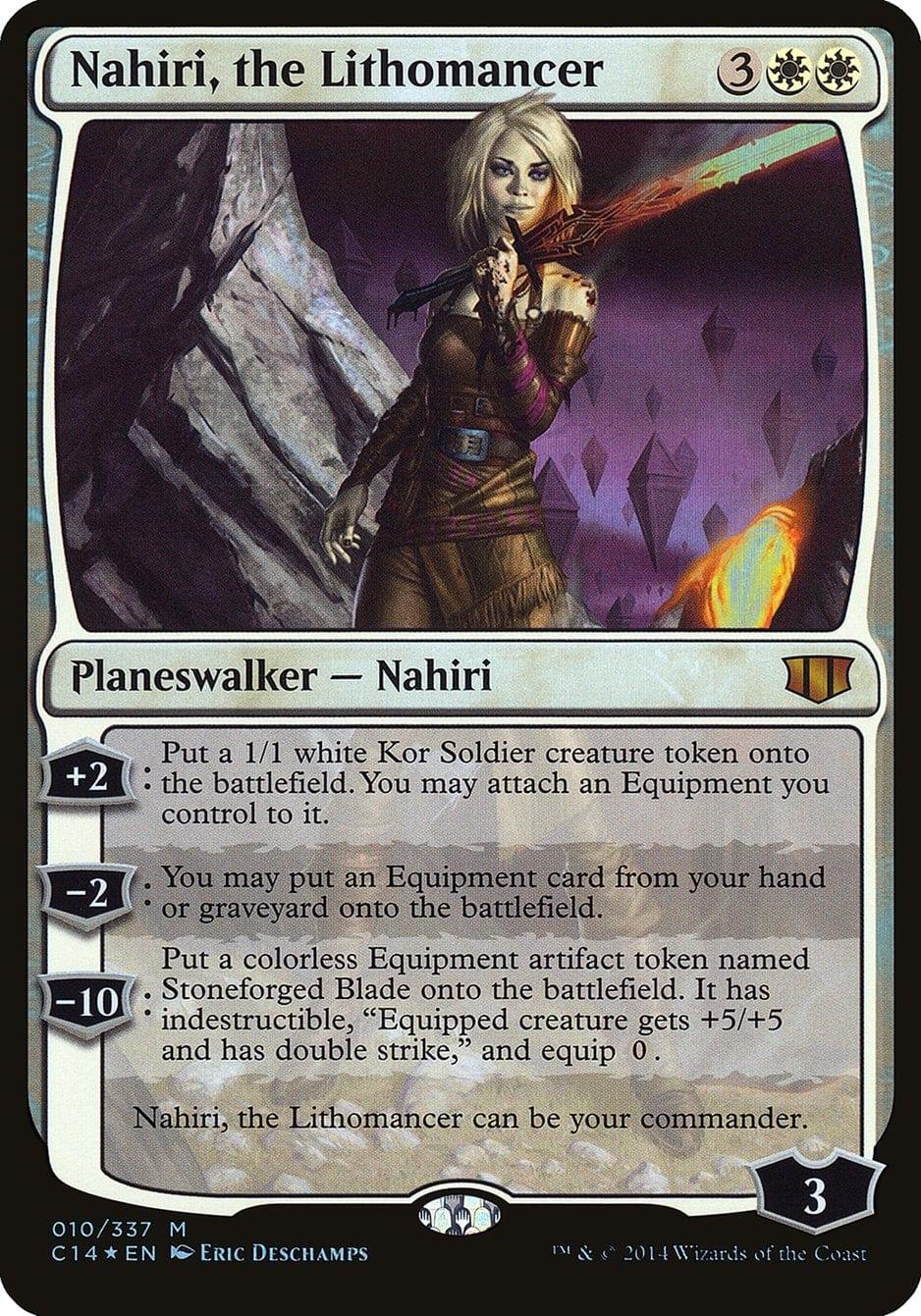 Magic: The Gathering MTG Single Nahiri, the Lithomancer (Oversized) [Commander 2014 Oversized]