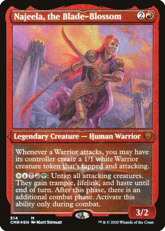 Magic: The Gathering MTG Single Najeela, the Blade-Blossom [Commander Legends Etched]