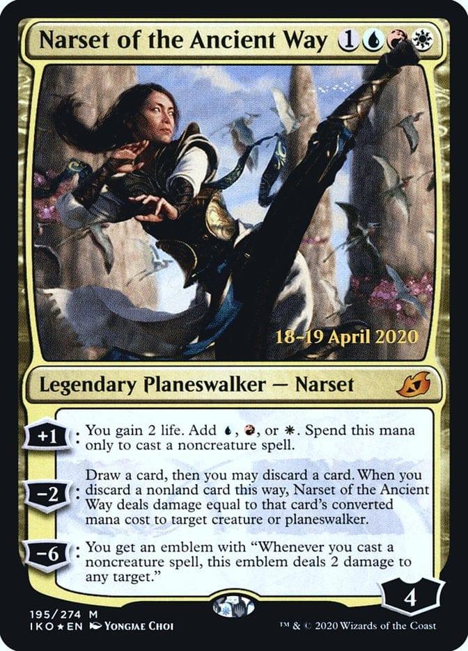 Magic: The Gathering MTG Single Narset of the Ancient Way  [Ikoria: Lair of Behemoths Prerelease Promos]