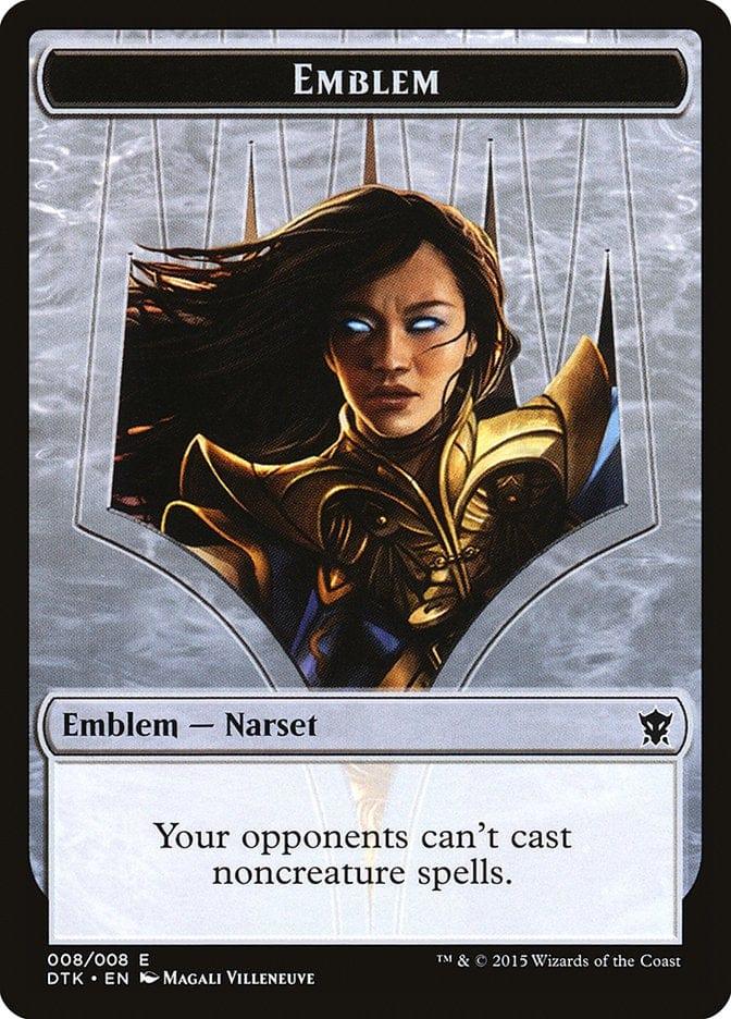 Magic: The Gathering MTG Single Narset Transcendent Emblem [Dragons of Tarkir Tokens]
