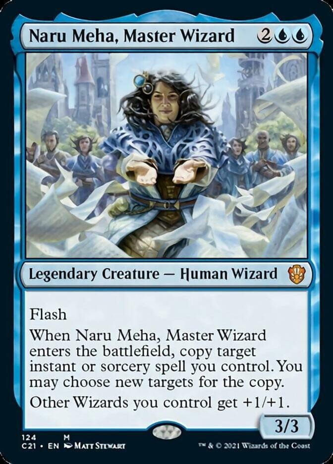 Magic: The Gathering MTG Single Naru Meha, Master Wizard [Commander 2021]